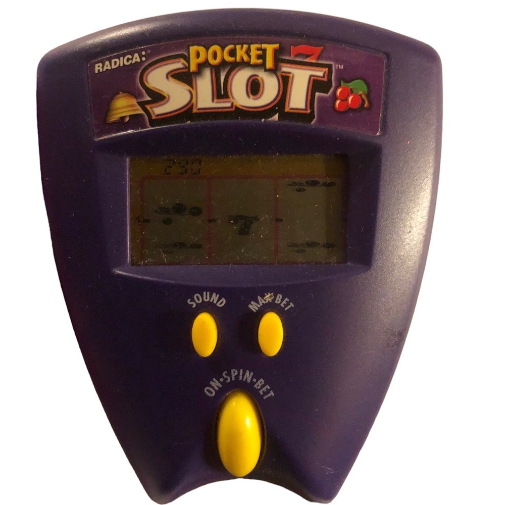 Radica Pocket Slot 1997 Hand Held Electronic Slots 777- Tested